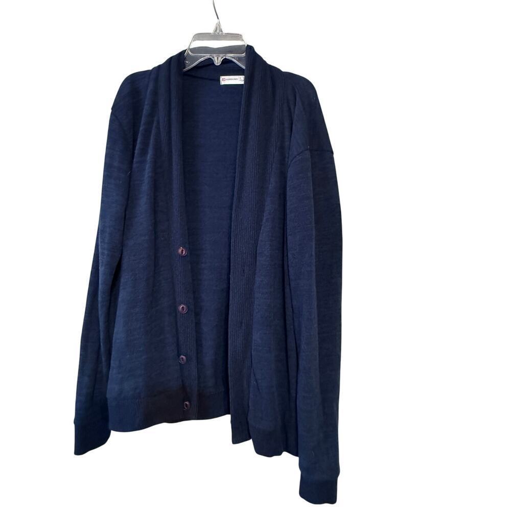 Harrison83 Blue Cardigan Sweater Men's XL